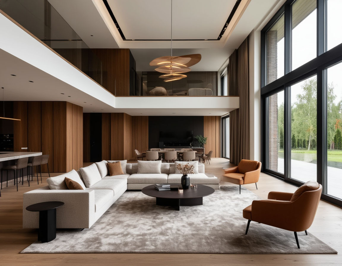 Отделка современного VIP коттеджа в Новой Москве