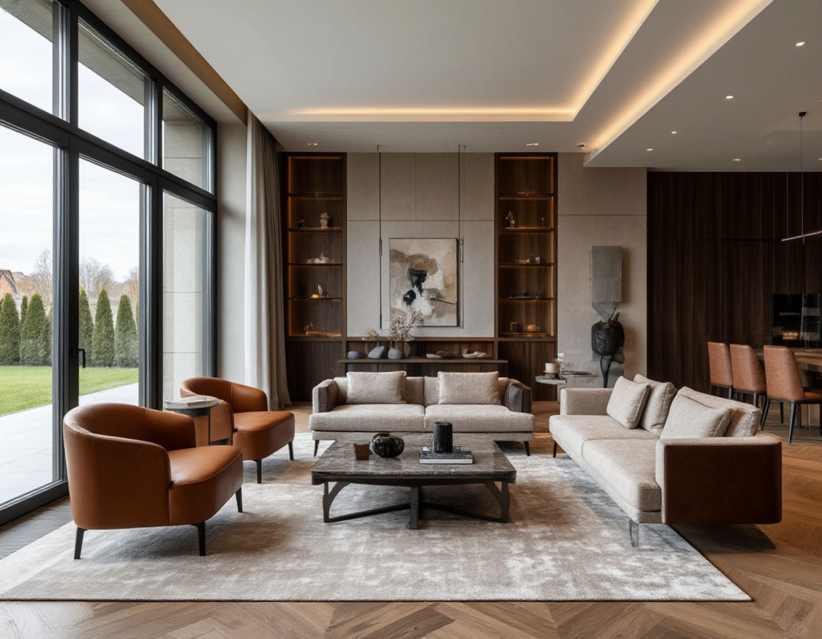 Идеи для премиального ремонта коттеджа с нуля: интересный дизайн, хорошая идея 