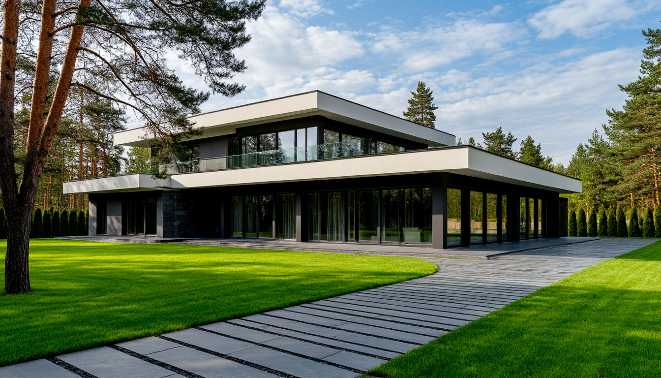 Усадьба в Раздорах (Рублёвка). Иметь лесной участок с хвойными деревьями, это несказанное удовольствие, особенно хороши сосны.